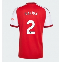 Camisa de Futebol Arsenal William Saliba #2 Equipamento Principal 2026-27 Manga Curta